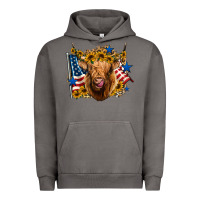 Pigment Tornado 4th of july shaggy cow leopard background Urban Hoodie - Jasminsmagicworld