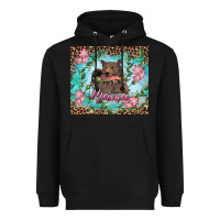Black mama bear haunting fish floral Heavyweight Hoodie - RanaPortraitStore
