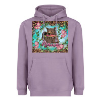Lavender mama bear haunting fish floral Heavyweight Hoodie - RanaPortraitStore
