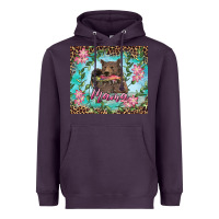 Plum mama bear haunting fish floral Heavyweight Hoodie - RanaPortraitStore