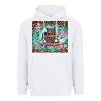White mama bear haunting fish floral Heavyweight Hoodie - RanaPortraitStore