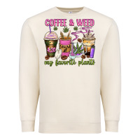 Sandshell coffee and weed my favorite plants Premium Sweatshirt - Zillion Design Studio