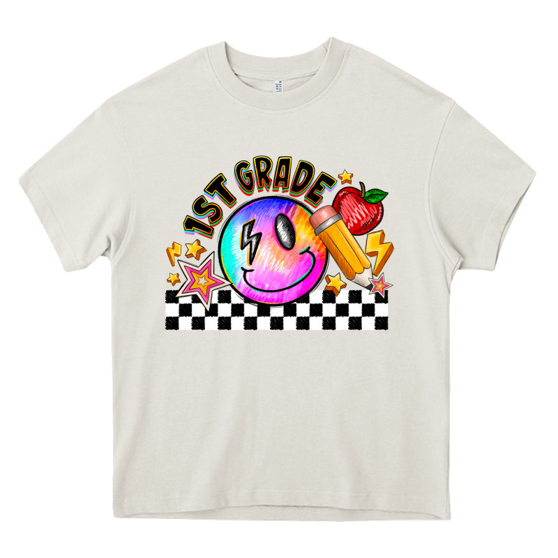 1st Grade Heavy Core Tee by CowhideDigitalArt | Teevron