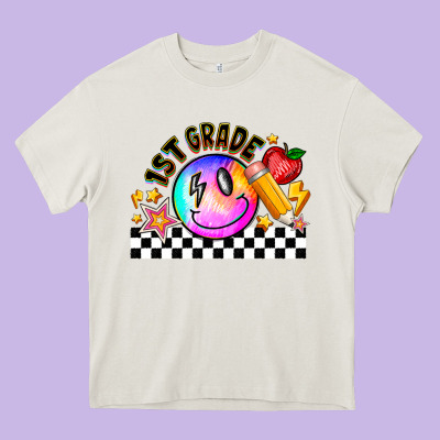 1st Grade Heavy Core Tee Designed By Cowhidedigitalart