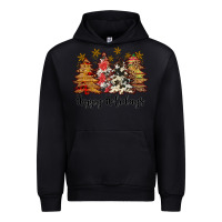 Black happy holidays Urban Hoodie - JahusDesignShop