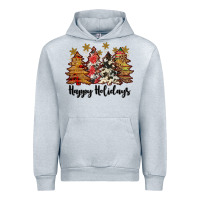 Heather Grey happy holidays Urban Hoodie - JahusDesignShop