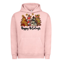 Pigment Salmon happy holidays Urban Hoodie - JahusDesignShop