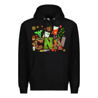 Black cna christmas Premium Hoodie - AdoDesignShop