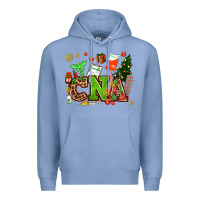 Colony Blue cna christmas Premium Hoodie - AdoDesignShop