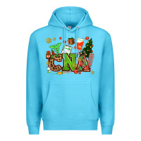 Ocean Blue cna christmas Premium Hoodie - AdoDesignShop