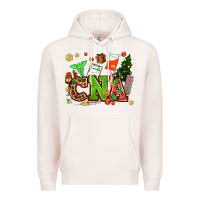 Pale Pink cna christmas Premium Hoodie - AdoDesignShop