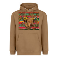 Toasted Coconut serape leopard turquoise sunflowers cow Heavyweight Hoodie - RanaPortraitStore