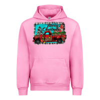 Fuchsia Pink truck merry christmas Urban Hoodie - JahusDesignShop
