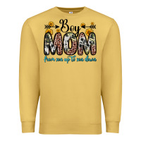 Antique Gold boy mom from son up to son down Premium Sweatshirt - Zillion Design Studio
