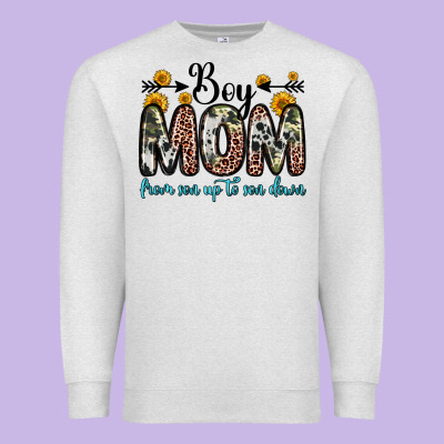 Boy Mom From Son Up To Son Down Premium Sweatshirt Designed By Zillion Design Studio