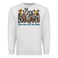 Oatmeal Heather boy mom from son up to son down Premium Sweatshirt - Zillion Design Studio
