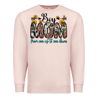 Pale Pink boy mom from son up to son down Premium Sweatshirt - Zillion Design Studio