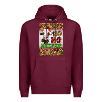 Burgundy Christmas Ho Ho Ho Heifer Premium Hoodie - Artiststas
