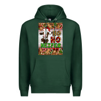 Sports Green Christmas Ho Ho Ho Heifer Premium Hoodie - Artiststas