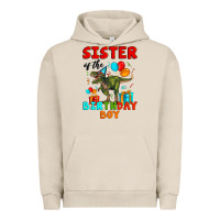 Pigment French Oak sister of the birthday boy t rex Urban Hoodie - Artiststas
