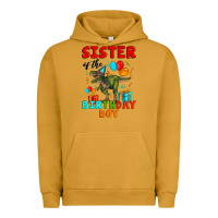 Pigment Peanut Butter sister of the birthday boy t rex Urban Hoodie - Artiststas