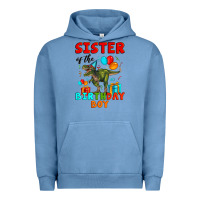 Pigment Pebble Blue sister of the birthday boy t rex Urban Hoodie - Artiststas