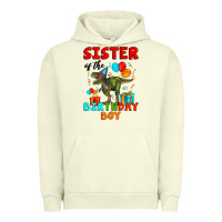 Pigment Pistachio sister of the birthday boy t rex Urban Hoodie - Artiststas