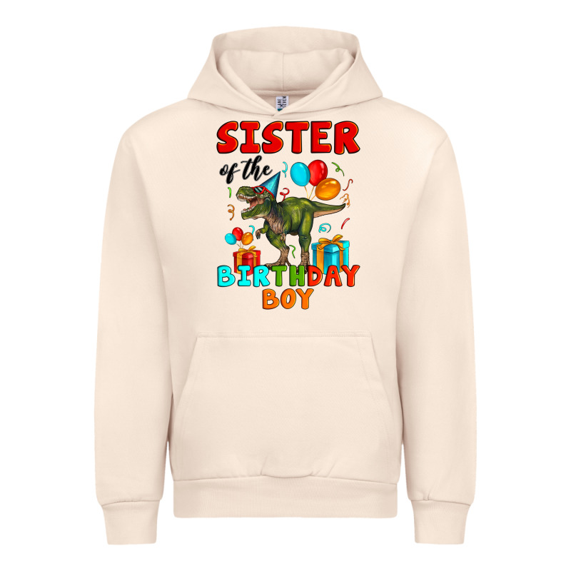 Sister Of The Birthday Boy T Rex Urban Hoodie by Artiststas | Teevron