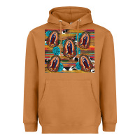 Meerkat serape gemstone glitter cowhide lady of guadalupe Heavyweight Hoodie - RanaPortraitStore