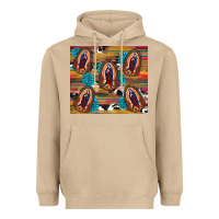 Mushroom serape gemstone glitter cowhide lady of guadalupe Heavyweight Hoodie - RanaPortraitStore