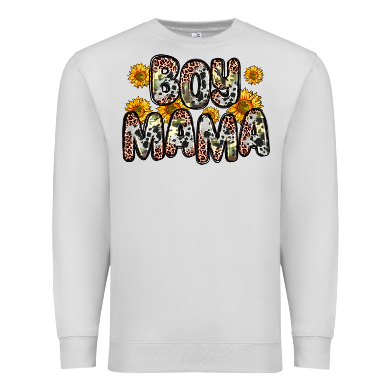 Boy Mama Premium Sweatshirt by Zillion Design Studio | Teevron