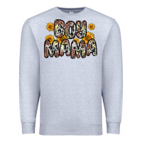 Heather Grey boy mama Premium Sweatshirt - Zillion Design Studio
