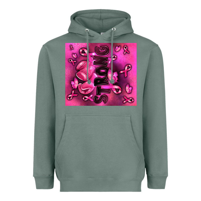 Strong Breast Cancer Heavyweight Hoodie by RanaPortraitStore | Teevron