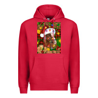 Cardinal Christmas horse Premium Hoodie - Artiststas