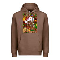 Chestnut Christmas horse Premium Hoodie - Artiststas