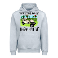 Heather Grey they see me rollin' they hattin' Urban Hoodie - Artiststas