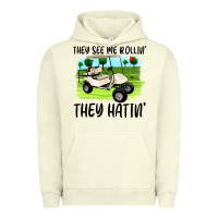 Pigment Pistachio they see me rollin' they hattin' Urban Hoodie - Artiststas