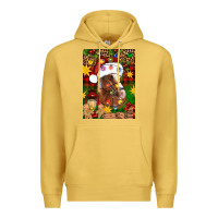 Antique Gold Christmas horse Premium Hoodie - Artiststas