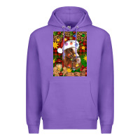 Purple Christmas horse Premium Hoodie - Artiststas