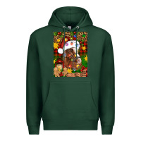 Sports Green Christmas horse Premium Hoodie - Artiststas