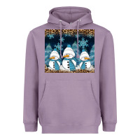 Lavender snowman winter Heavyweight Hoodie - RanaPortraitStore