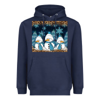 Navy snowman winter Heavyweight Hoodie - RanaPortraitStore