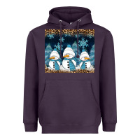 Plum snowman winter Heavyweight Hoodie - RanaPortraitStore