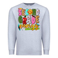 Heather Grey second grade energy Premium Sweatshirt - texasbilliewilder