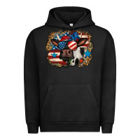 Pigment Black 4th of july cow Urban Hoodie - Jasminsmagicworld