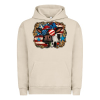Pigment French Oak 4th of july cow Urban Hoodie - Jasminsmagicworld