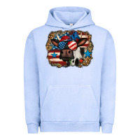 Pigment Grape Ice 4th of july cow Urban Hoodie - Jasminsmagicworld