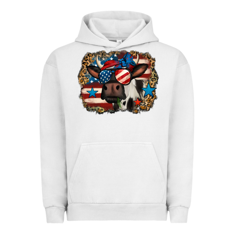 4th Of July Cow Urban Hoodie by Jasminsmagicworld | Teevron