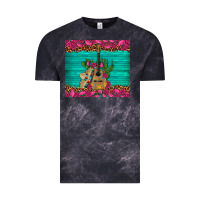 Mexican Guitar Roses Cactus Sombrero Vintage Tee | Teevron