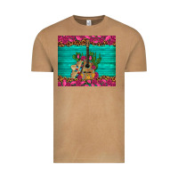 Vintage Camel mexican guitar roses cactus sombrero Vintage Tee - Artiststas